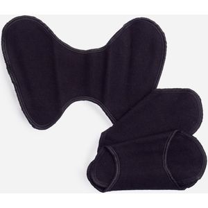 ImseVimse STRING inlegkruisjes wasbaar ZONDER SLUITING - voor STRINGS - wasbare inlegkruisjes ZONDER KNOOPJES - 3 stuks - zwart