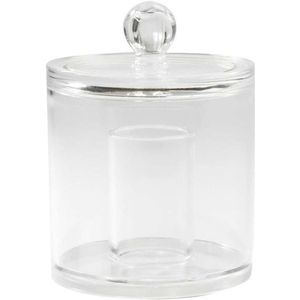 Transparante Houder voor Wattenstaafjes – Ruimtebesparend Ontwerp voor Badkamer en Kaptafel