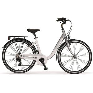 MBM, PEOPLE HYBRIDE SPORTS 28 INCH  D 46 Cm 7 SPEED WHITE TITAN GREY