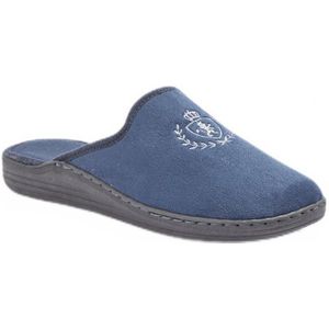 Slippers comfort breedte fluweelzacht geborduurd textiel
