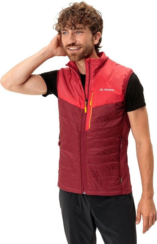 Vaude - Freney Hybrid III - Vest - Rood - Lichtgewicht Isolatievest voor Bergsport