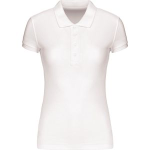 Kariban BIO piqué damespolo korte mouwen K210 - White - L