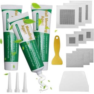 Witte Plamuurmassa voor Wandreparatie - 3 Stuks - Effectieve Kant-en-Klare Plamuur voor Scheuren en Gaten