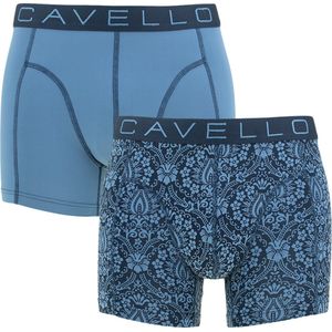 Cavello 2P microfiber boxers flowers blauw - S