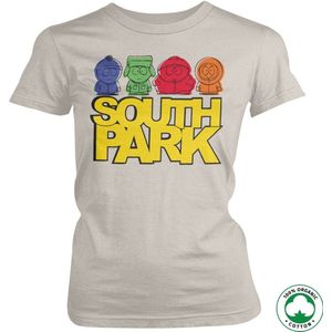 South Park Sketched Organic Girly T-Shirt Damen Off-White-S