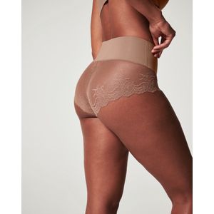 Spanx Undie-tectable Lace Hi-Hipster - Kleur Dark Nude (Café au Lait) - Maat XL