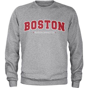 Hybris Boston Massachusetts Sweatshirt Heather-Grey-S