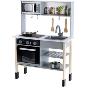 Miele Keuken I Witte Houten Keuken Incl- Kookplaat Met Geluids- En Lichteffecten - Inclusief Keukenaccessoires - Speelgoed Voor Kinderen Vanaf 3 Jaar