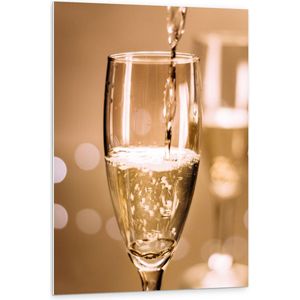 Forex - Champagneglas - 80x120cm Foto op Forex