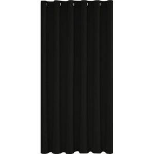 Verduisterende Gordijnen met Ringen Zwart - Woonkamer Slaapkamer - 200x280 cm - 1 stuk blackout curtains