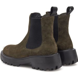 Woden - Aya - Chelsea Boots - Suède - Zwart - Woden Natural Soft Technology
