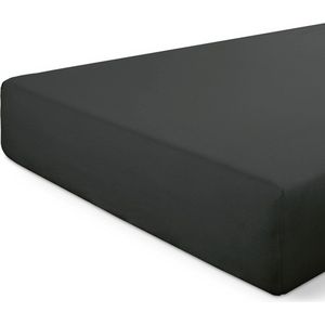 Dindi Hoeslaken Basic Beauty - 140x200 - 100% katoen - Zwart