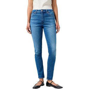 Wrangler Skinny jeans voor dames, skinny fit, skinny pijpen, rebel blue, 24W x 32L