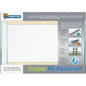 Superfish Scaper 45 - Aquaria - 45x32x32 cm 45 l Transparant