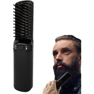 WB Goods - Baard stijltang - Baardstijler - Draadloos - Baardborstel - Baardkam - Baard kam - Voor iedere baard typen - 6400mAh
