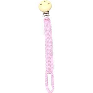 Naturezoo Fopspeenketting Bamboestof 20 Cm Roze