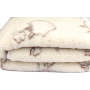 Wollen Deken Noorwegen 100% Merinowol - Zachte Sprei Alle Maten (240x200 Cm)