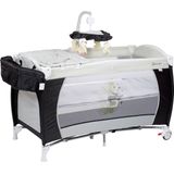 Campingbed BabyGO Sleeper DeLuxe Zwart (incl. bodemverhoger)