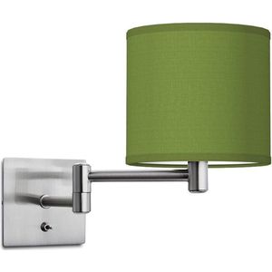 Home Sweet Home wandlamp Bling - wandlamp Swing inclusief lampenkap - lampenkap 16/16/15cm - geschikt voor E27 LED lamp - groen