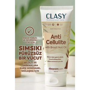 Clasy Care Professionele & Perfecte Bescherming tegen Cellulitis - Anticellulitis met Paranoot Olie - Instant Verstevigende en Anti-Cellulitis Crème - Alle Huidtypes - 100 ml