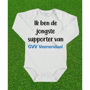 Rompertje jongste supporter van GVV Veenendaal.