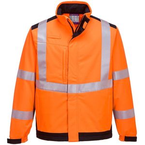 Portwest - Modaflame MV72 - Softshell Jack - Oranje/Marine