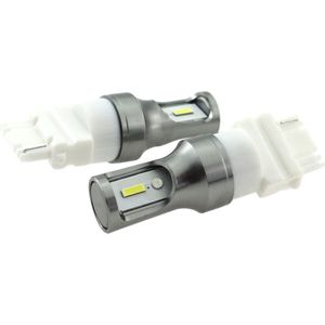 T25 3156 P27W set | autoverlichting LED 2 stuks | 2-SMD daglichtwit 6000K - 839 Lumen | 12V DC - 9.6 Watt