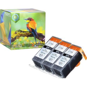Ink Hero - 3 Zwarten - Inktcartridge / Alternatief voor de Canon CLI-526, PGI-525, PIXMA iP4850, iP4950, iX6550, MG5150, MG5320, MG5350, MG6150, MG6250, MG8150, MG8250, MX715, MX885, MX895