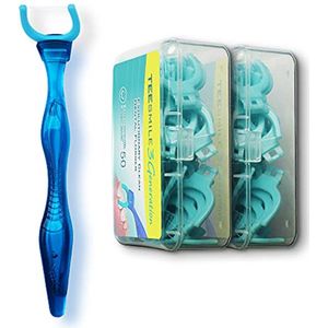 Ergonomische Flosser met Navulbare Koppen en Extra Sterkte Floss