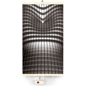 Decoratief elektrisch stralingspaneel TRIO, infrarood verwarming 430W, abstract model, 100 x 57 cm