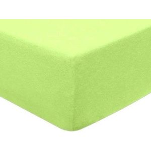 Lotte & Julius hoeslaken 70x160cm Badstof - lichtgroen