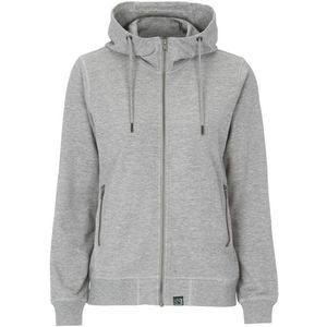 Cottover F. TERRY FULL ZIP HOOD LADY - GOTS GECERTIFICEERD 141509 - Grijs Mêlee - S