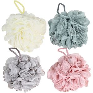 JeiibrZui Loofah badscrub voor vrouwen - extra zachte badsponzen met rijk schuim, 4 stuks - voor doucheruimtes