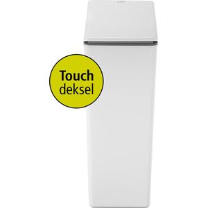 EKO Morandi Touch Prullenbak - 40 Liter - Kunststof - Wit - Fingerprintproof