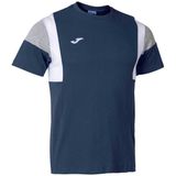 Joma - Confort III - T-shirt - Blauw - Korte Mouwen - 100% Katoen