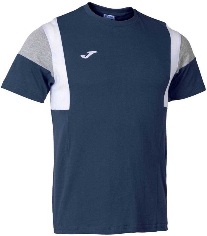Joma - Confort III - T-shirt - Blauw - Korte Mouwen - 100% Katoen