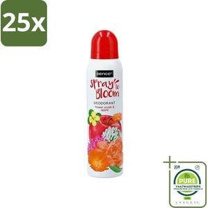 25 x Sence - Body-X Women - Deodorant - Spray - 150 ml - Grootverpakking - Vrouwelijke Deodorant - Deodorant Spray - Frisse Geur - Fruitige Geur - Bloemachtige Geur