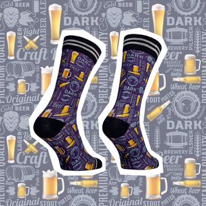 Sock My Feet - Grappige sokken heren - Maat 39-42 - Sock My Craft Beer - Bier sokken - Funny Socks - Vrolijke sokken - Leuke sokken - Fashion statement - Gekke sokken - Grappige cadeaus - Socks First.