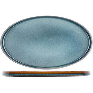 QUINTANA BLUE DINNER PLATE 35,5X23,5CMOVAL