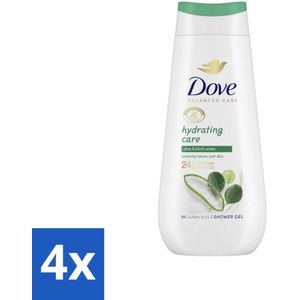 4 x Dove Douchecrème - Hydrating Care - Aloe Vera - 225 ml - Douchegel - Hydraterende Douchegel - Droge Huid - Aloë Vera - Berkenwater