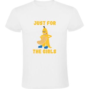 Just for the girls Heren T-shirt | banaan | vrucht | Valentijnsdag | vrijgezellenfeest | grappig