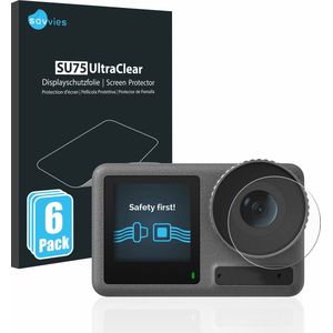 Savvies Screenprotector DJI Osmo Action 3 Lens - 6 Stuks - Transparant