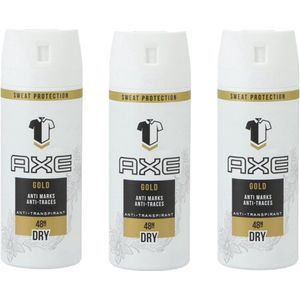 AXE Deo Spray Gold Dry - 3 x 150 ml