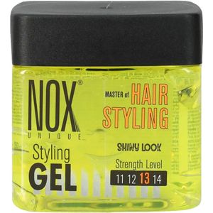 Nox Unique Proffesional Choice | Gele Haargel Styling | Hair Wax | Haargel| Gel| Aqua gel| Gel op water basis | Cire Coiffante Nox Gel Styling Glans / Shiny look | Sterkteniveau #13 350mL