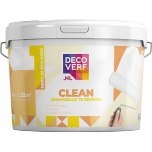 Decoverf clean muurverf wit 9003, 4L