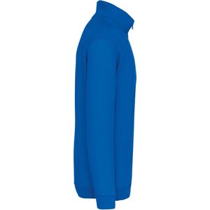 Sweatshirt Heren 3XL Kariban 1/4-ritskraag Lange mouw Light Royal Blue 80% Katoen, 20% Polyester