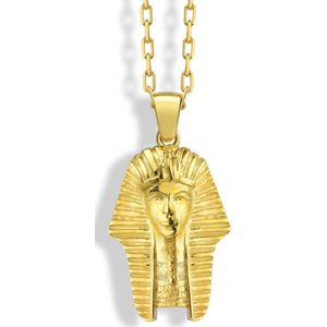 Pharaoh ancient Egyptian ketting voor beste vriendin Gold Polished 28 inches