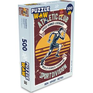 Puzzel Ren - Sport - Retro - Legpuzzel - Puzzel 500 stukjes