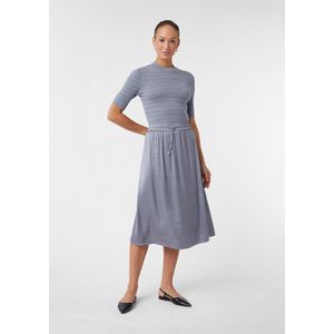 comma - Midi-rok - Satijn - Elastische Tailleband