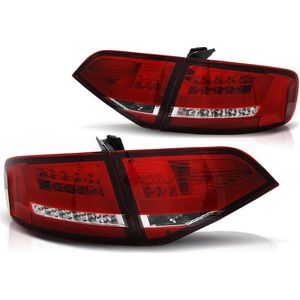 Achterlichten AUDI A4 B8 08-11 SEDAN ROOD HELDER LED